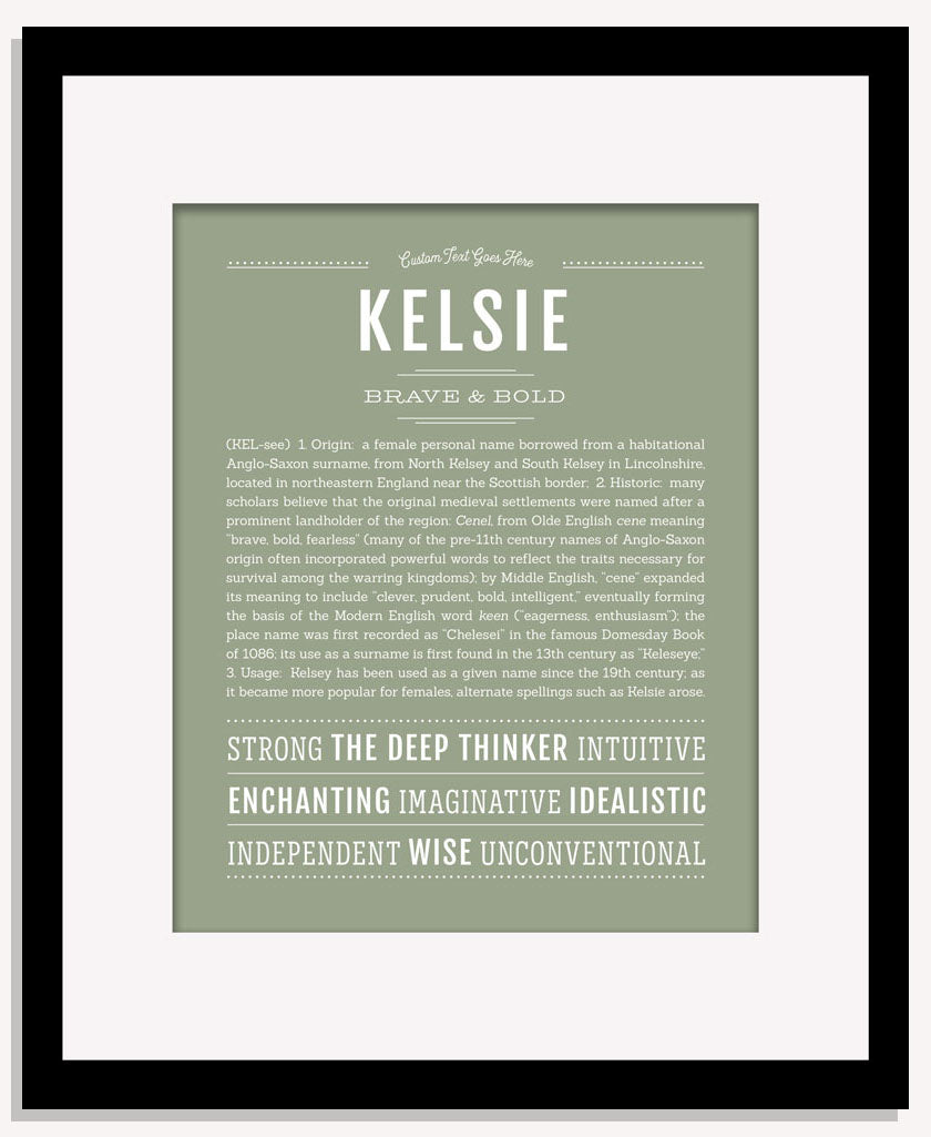 Frame Options | Sage | Maple Frame, Matted