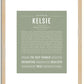 Kelsie | Name Art Print