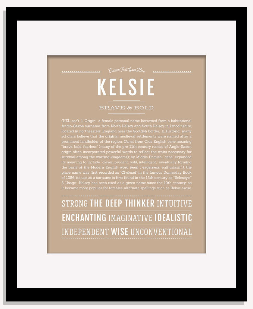 Frame Options | Tan | Maple Frame, Matted