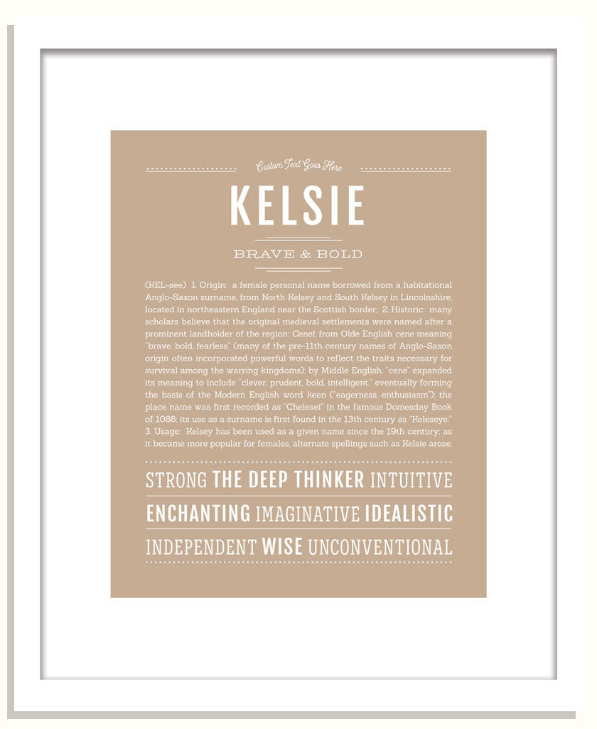 Frame Options | Tan | Black Frame, Matted