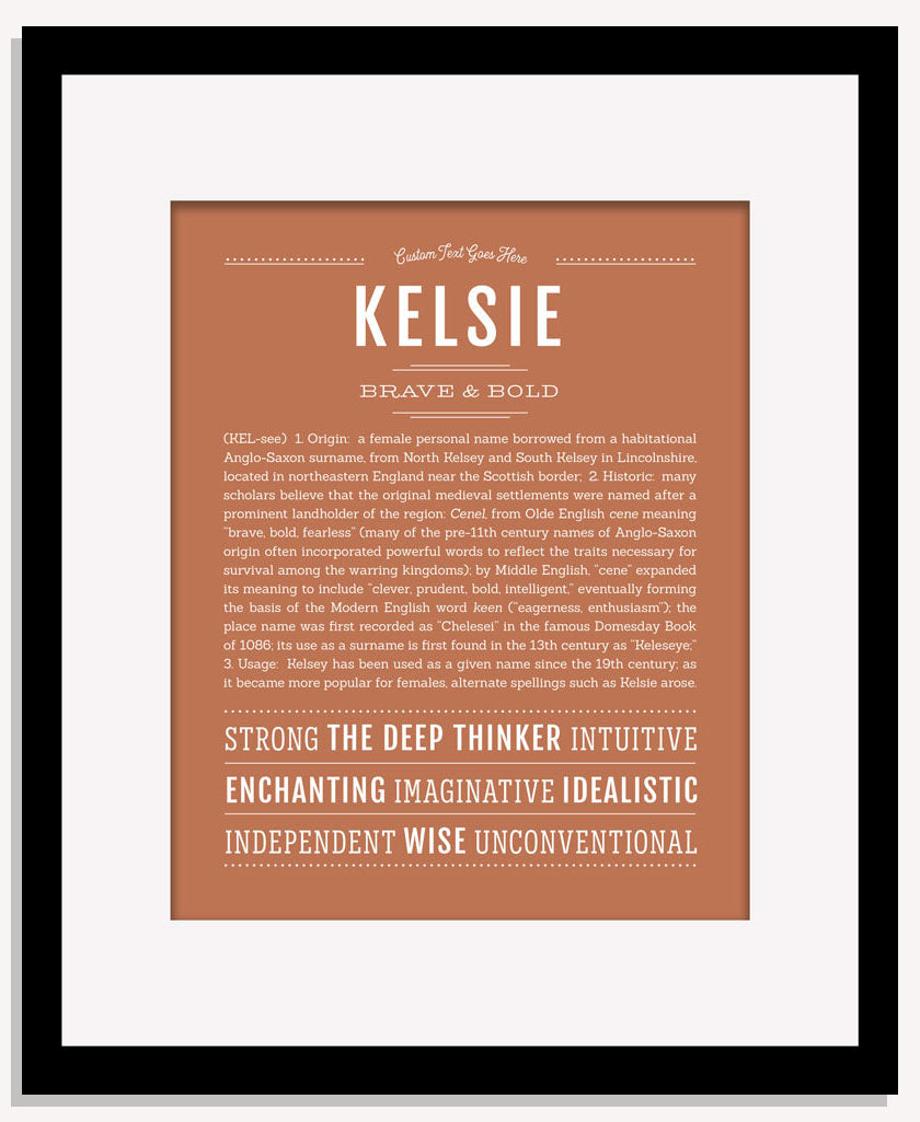 Frame Options | Terra Cotta | Maple Frame, Matted