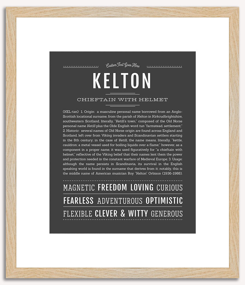 Kelton | Name Art Print