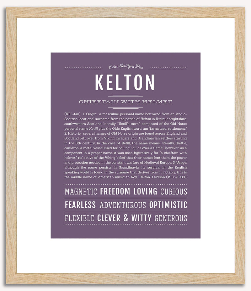 Kelton | Name Art Print