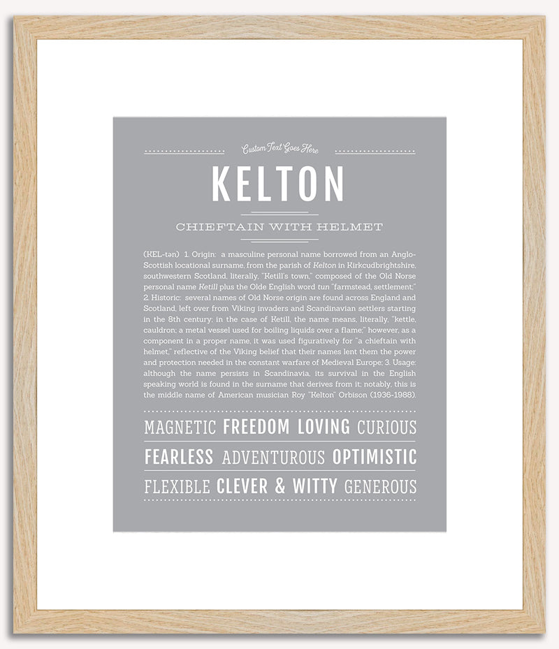 Kelton | Name Art Print