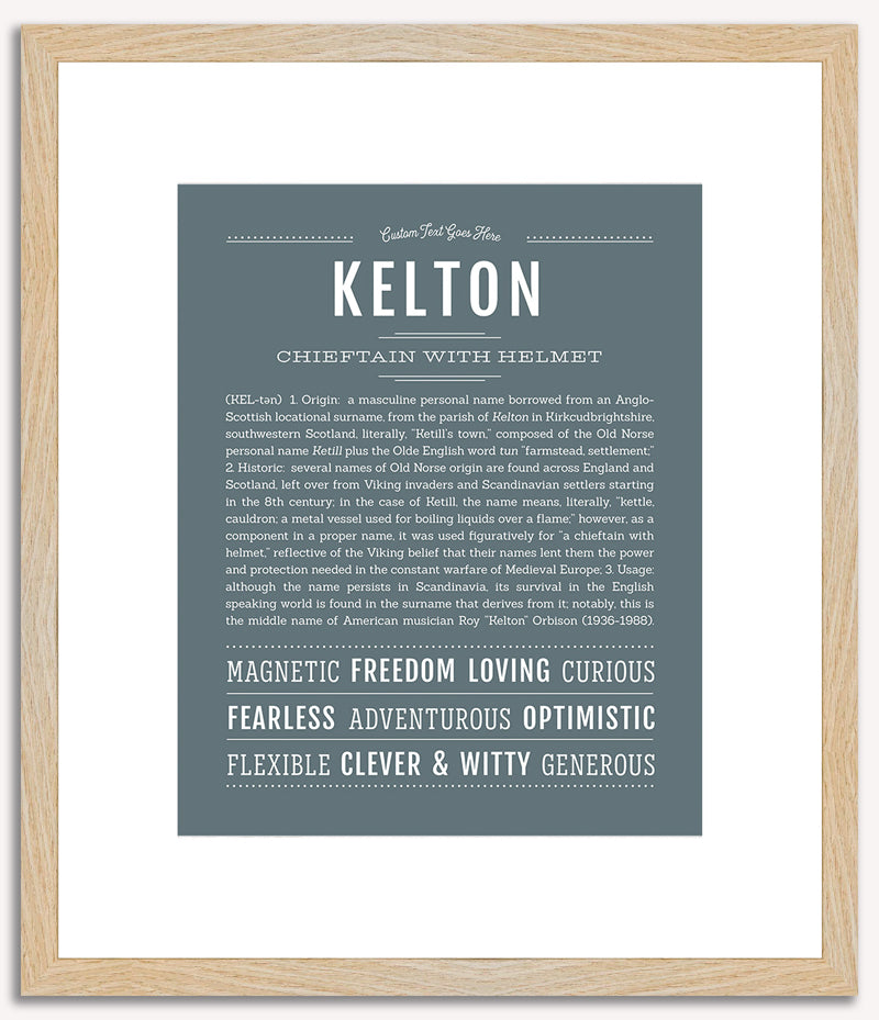 Kelton | Name Art Print