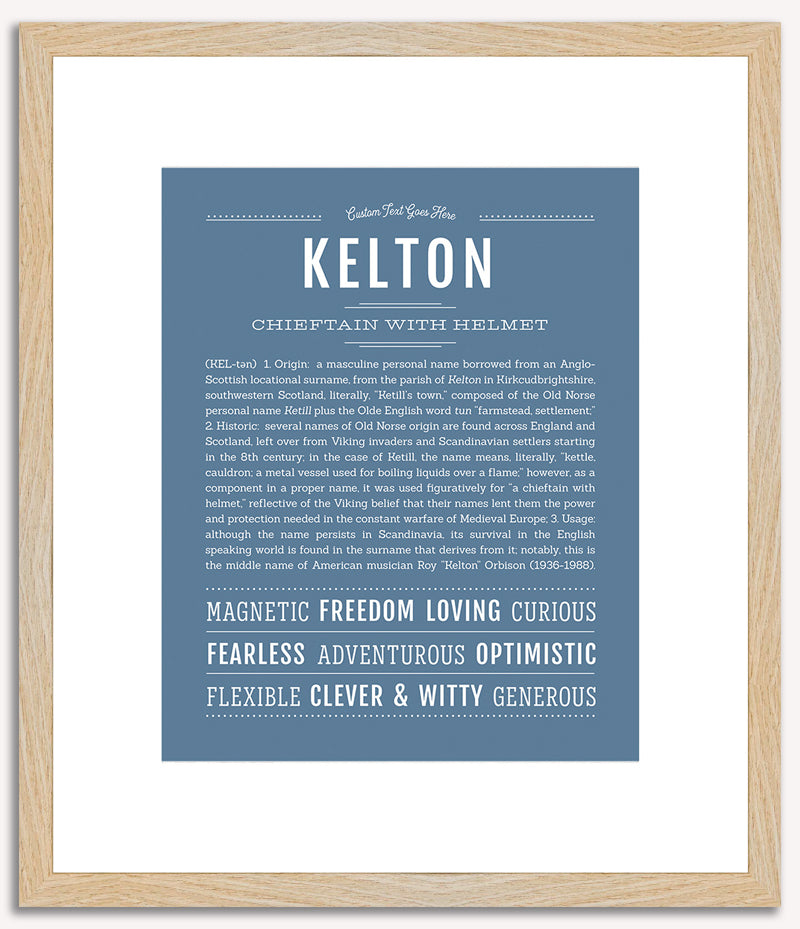 Kelton | Name Art Print