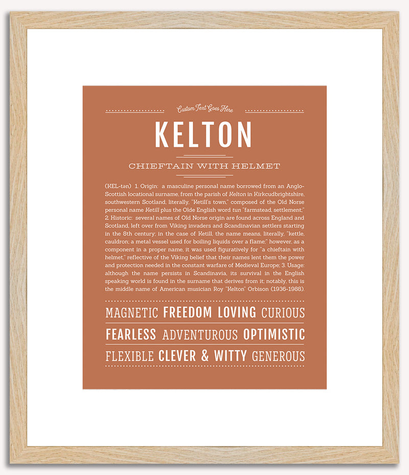 Kelton | Name Art Print