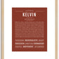 Kelvin | Name Art Print