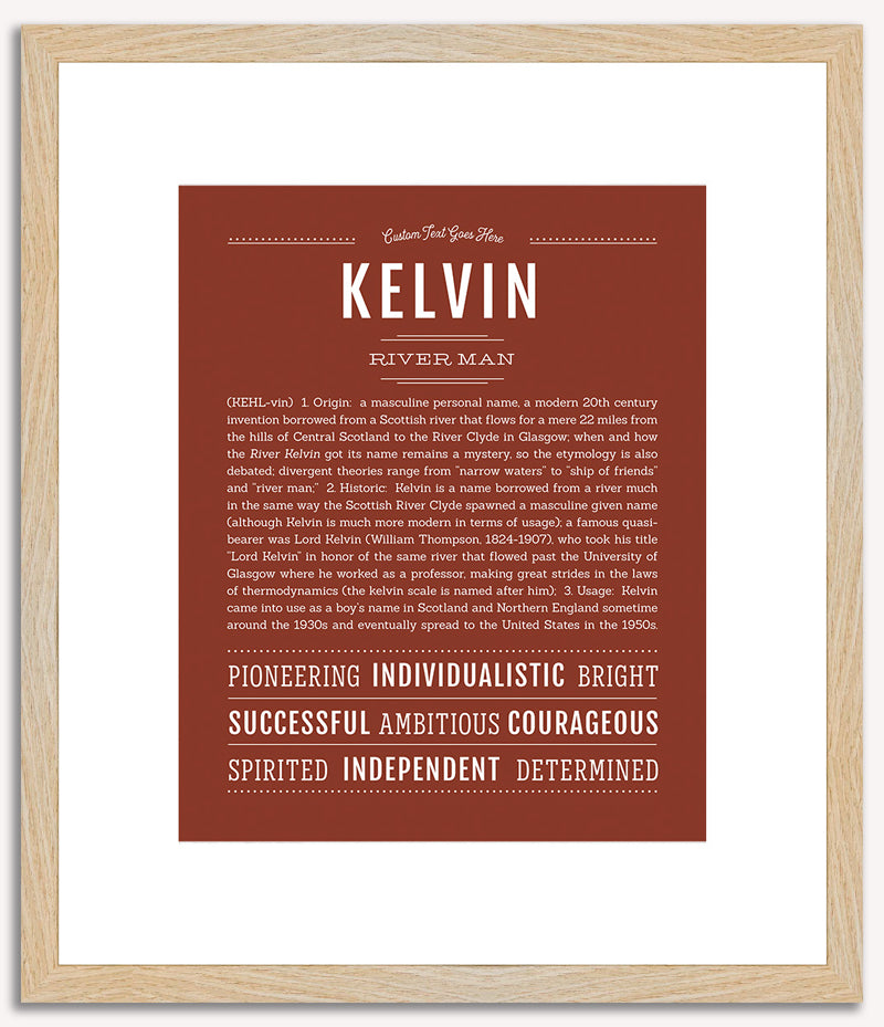 Kelvin | Name Art Print