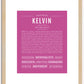 Kelvin | Name Art Print