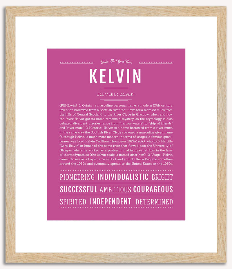 Kelvin | Name Art Print