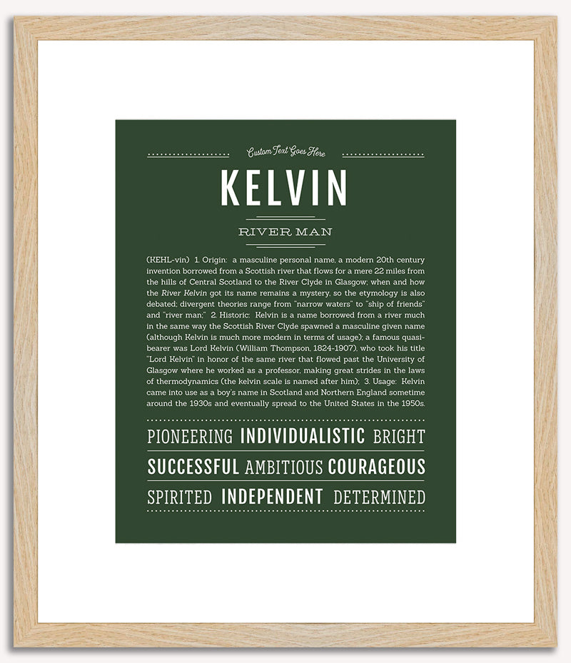 Kelvin | Name Art Print