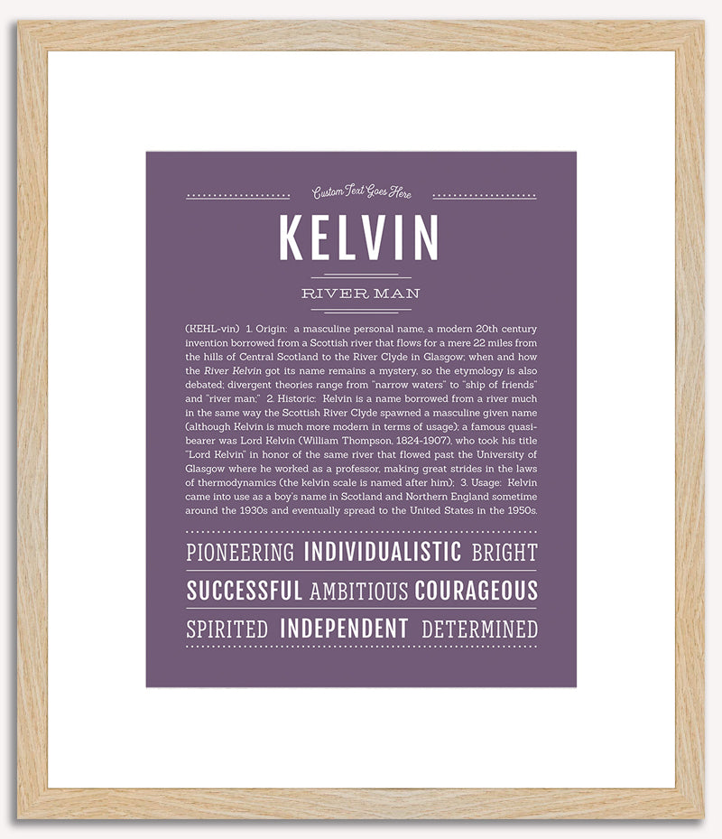 Kelvin | Name Art Print