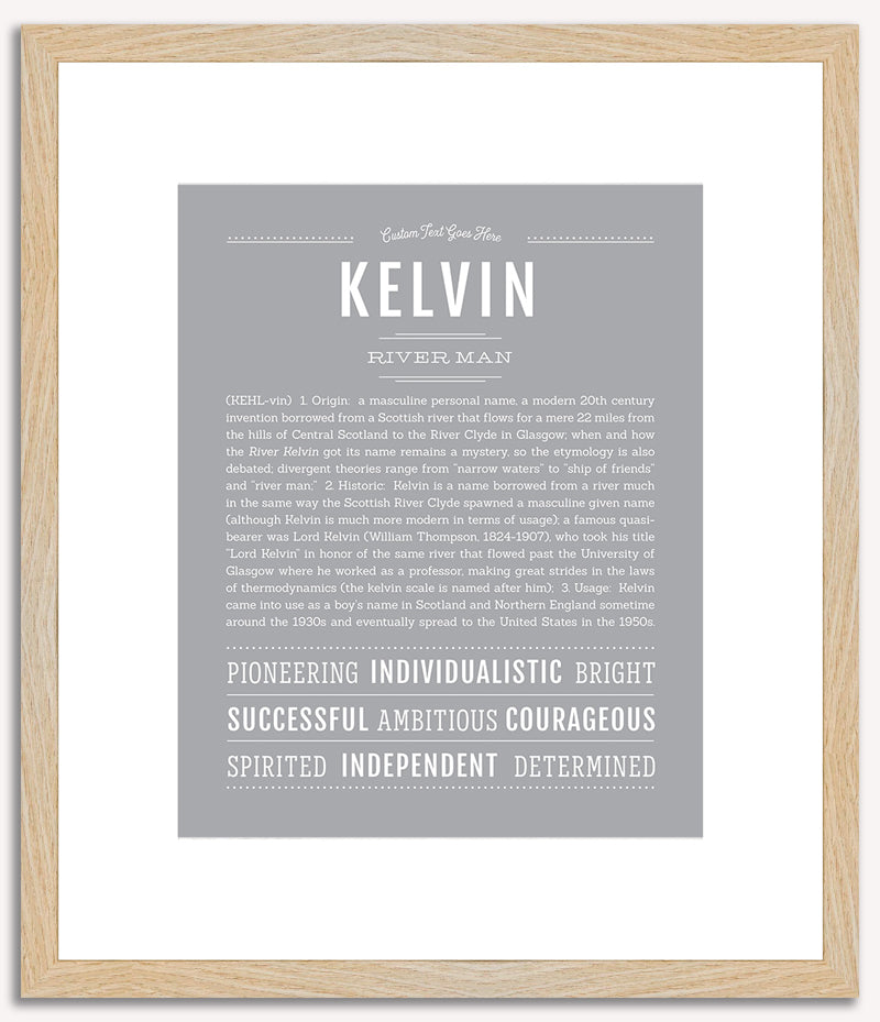 Kelvin | Name Art Print