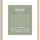 Kelvin | Name Art Print