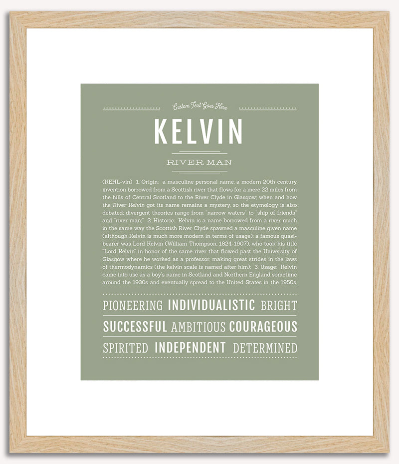 Kelvin | Name Art Print