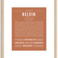 Kelvin | Name Art Print