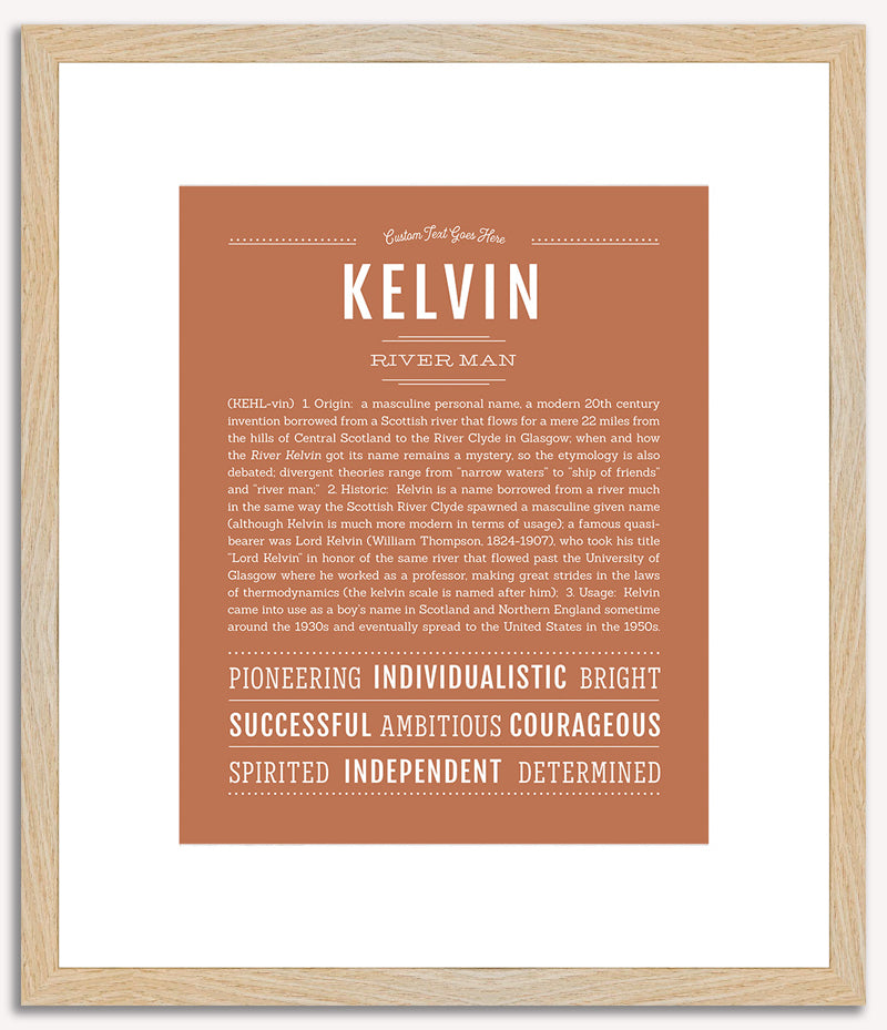 Kelvin | Name Art Print