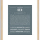 Ken | Name Art Print