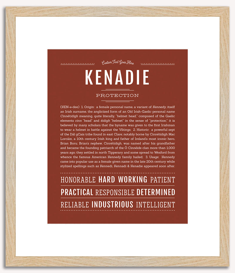 Kenadie | Name Art Print