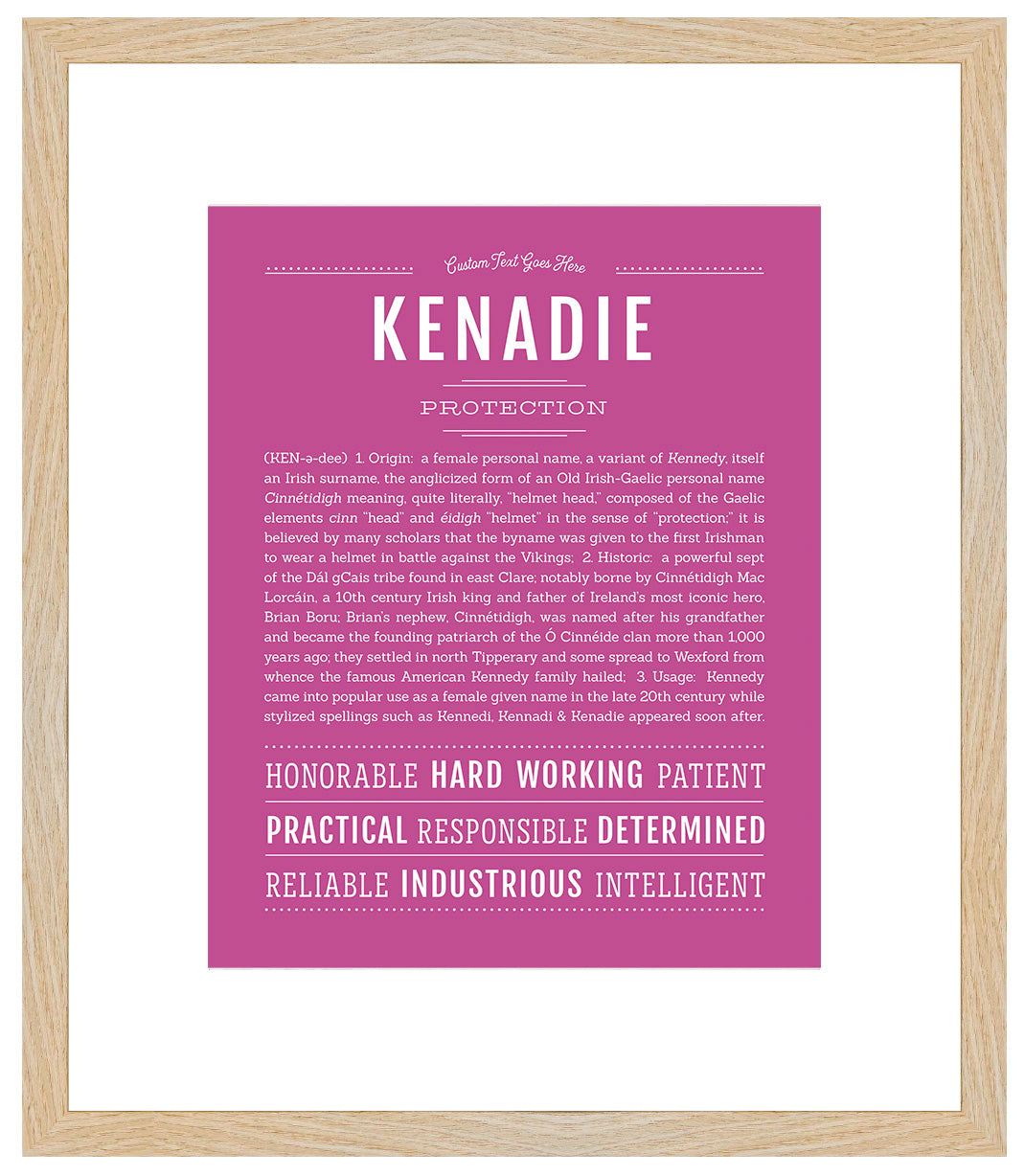 Kenadie | Name Art Print