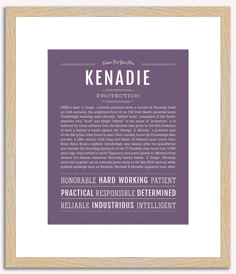 Kenadie | Name Art Print