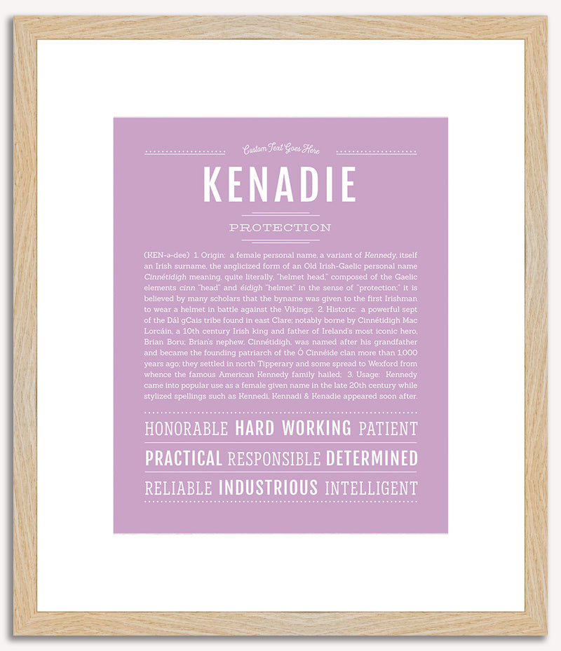 Kenadie | Name Art Print