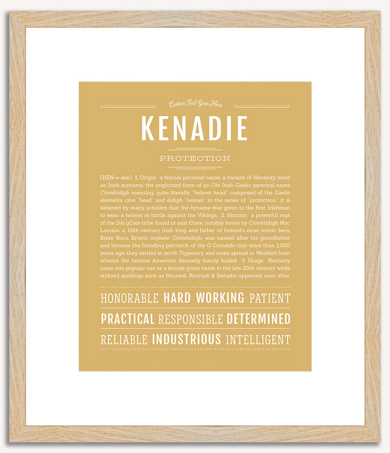 Kenadie | Name Art Print