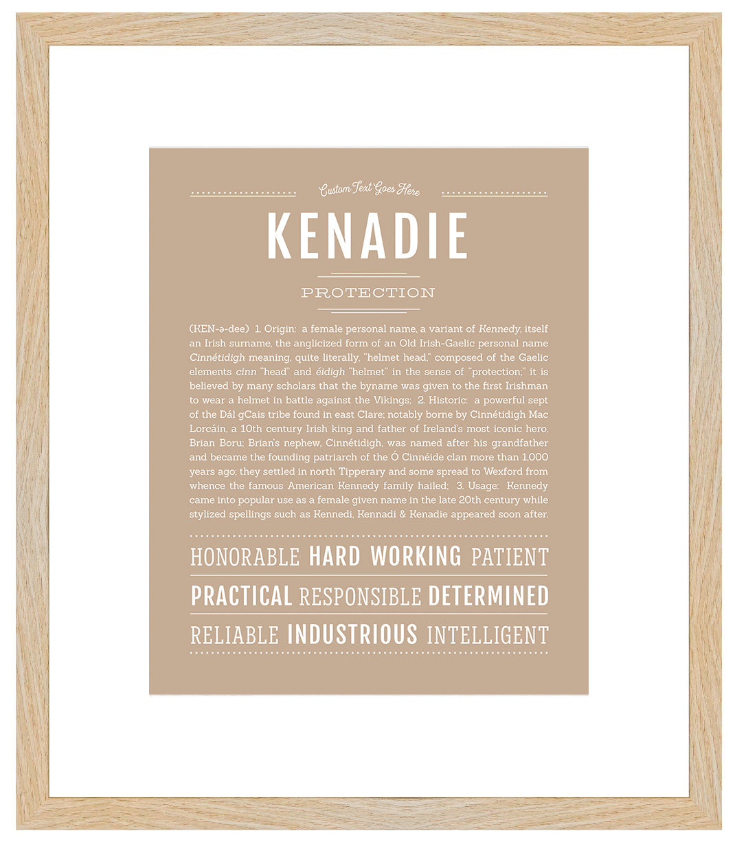 Kenadie | Name Art Print