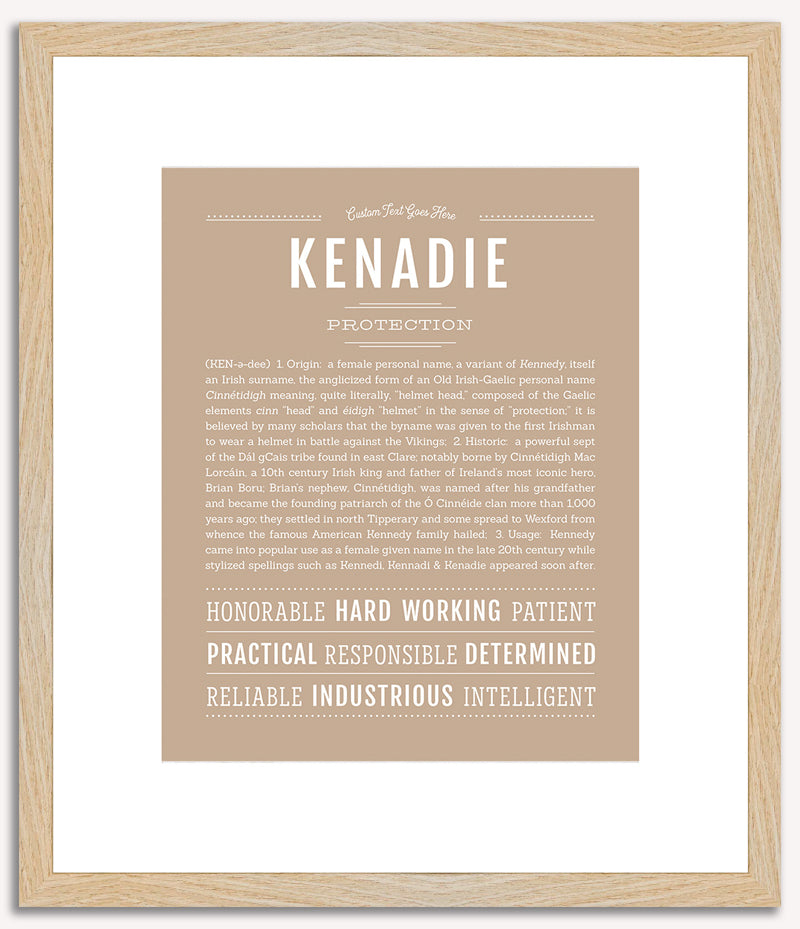 Kenadie | Name Art Print