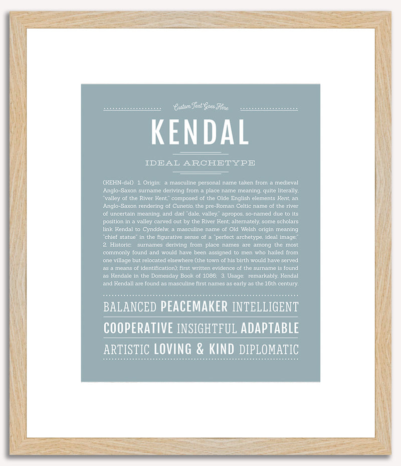 Kendal | Name Art Print