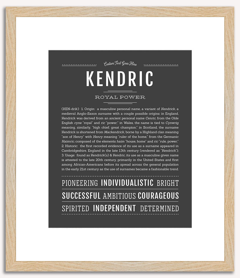 Kendric | Name Art Print