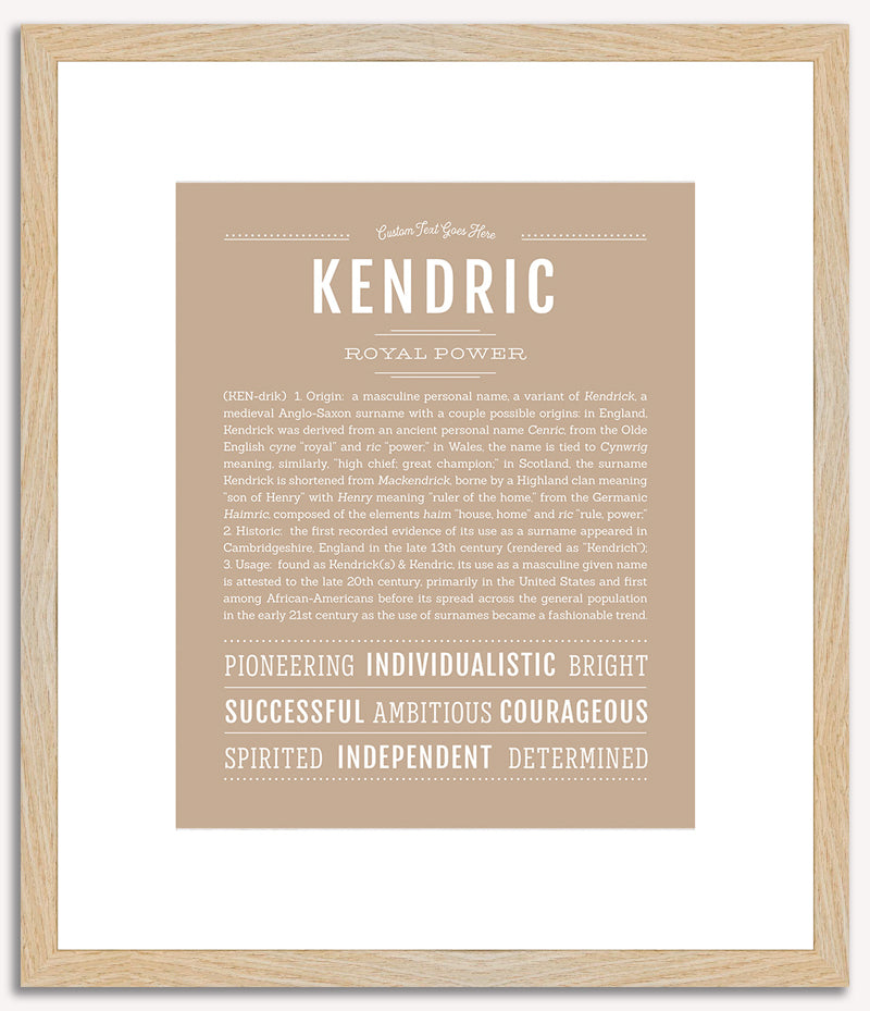 Kendric | Name Art Print