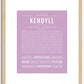 Kendyll | Name Art Print