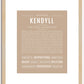 Kendyll | Name Art Print