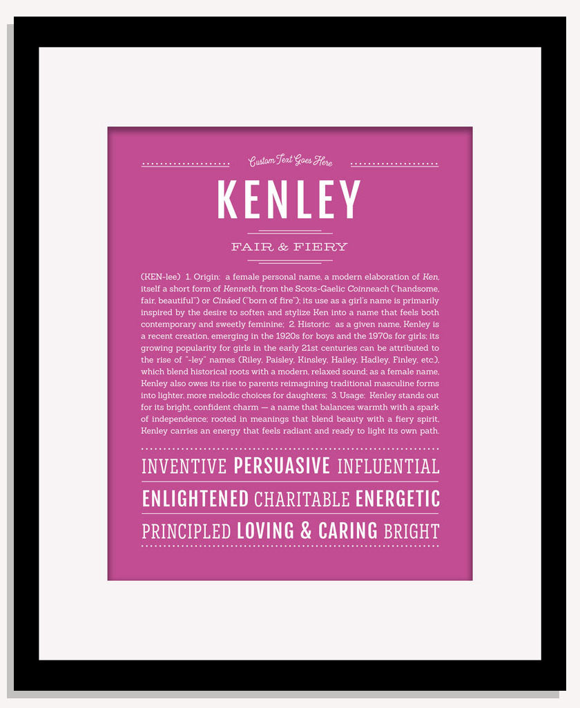 Kenley | Name Art Print