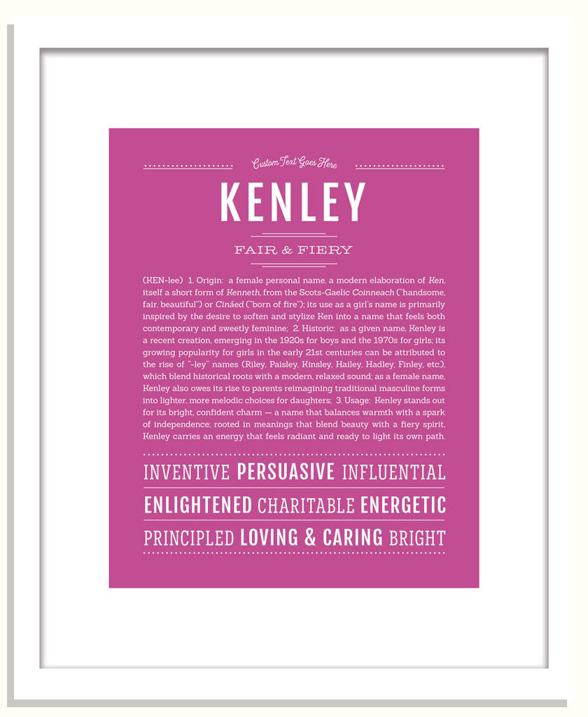 Kenley | Name Art Print