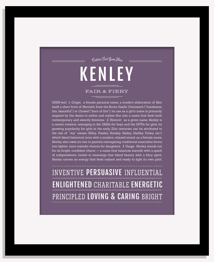 Kenley | Name Art Print