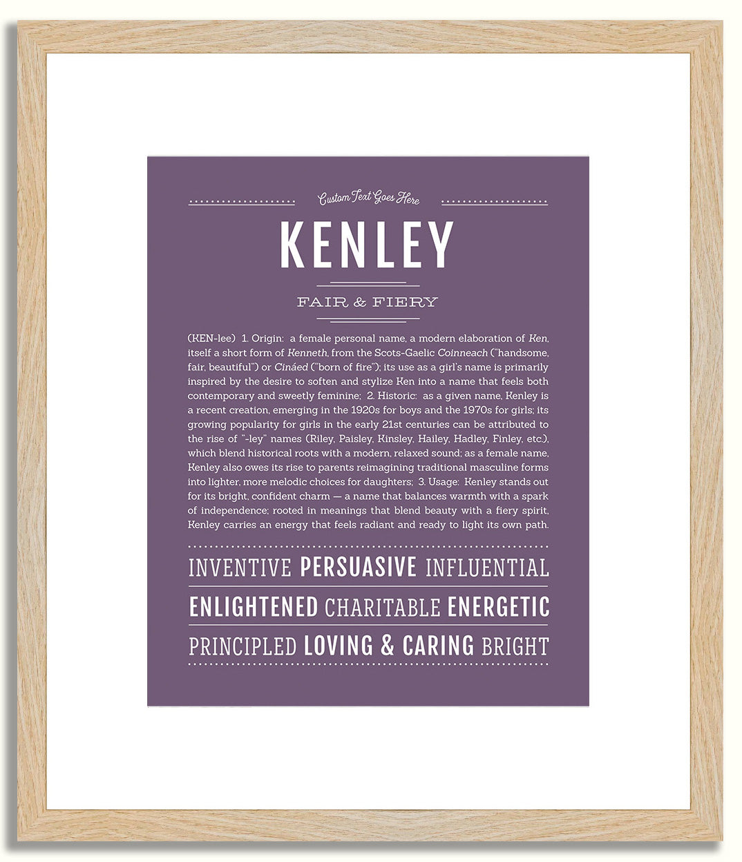 Kenley | Name Art Print