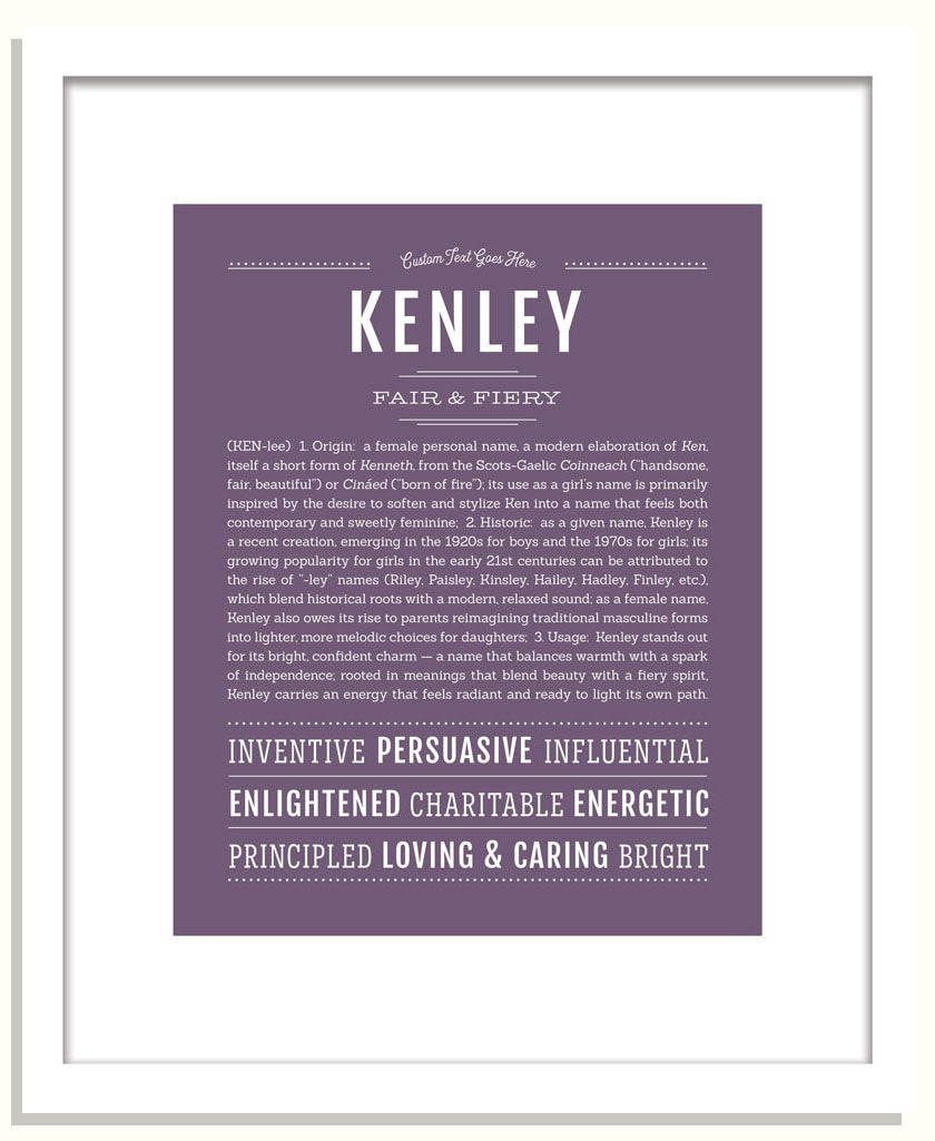 Kenley | Name Art Print
