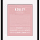 Kenley | Name Art Print