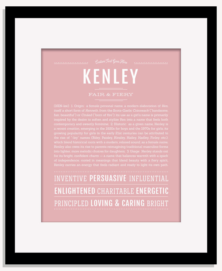 Kenley | Name Art Print