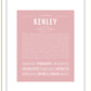 Kenley | Name Art Print