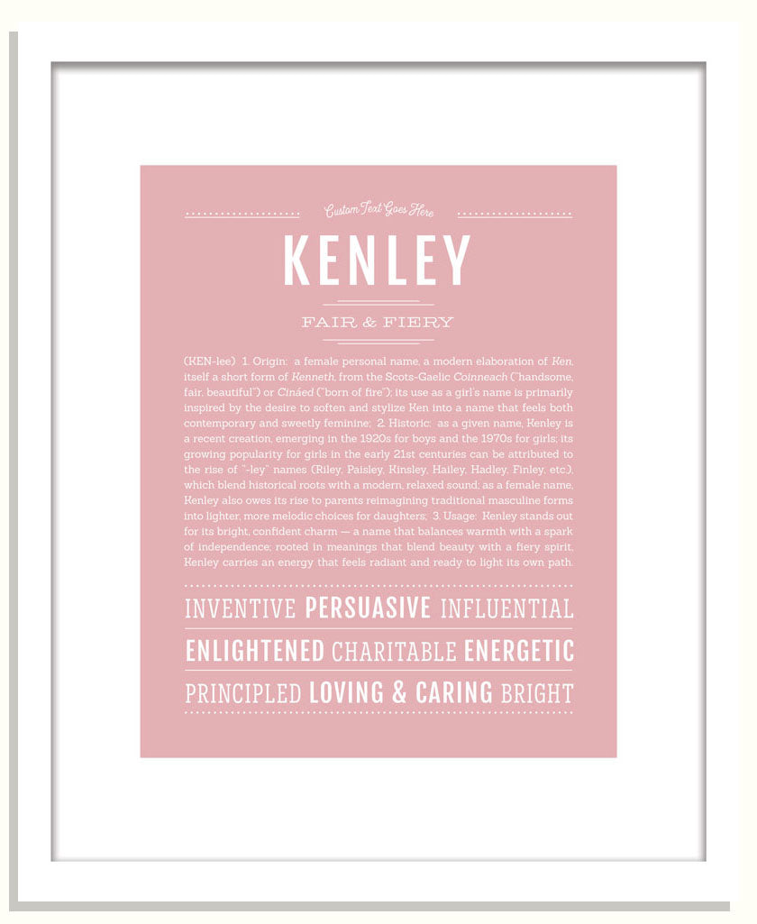 Kenley | Name Art Print