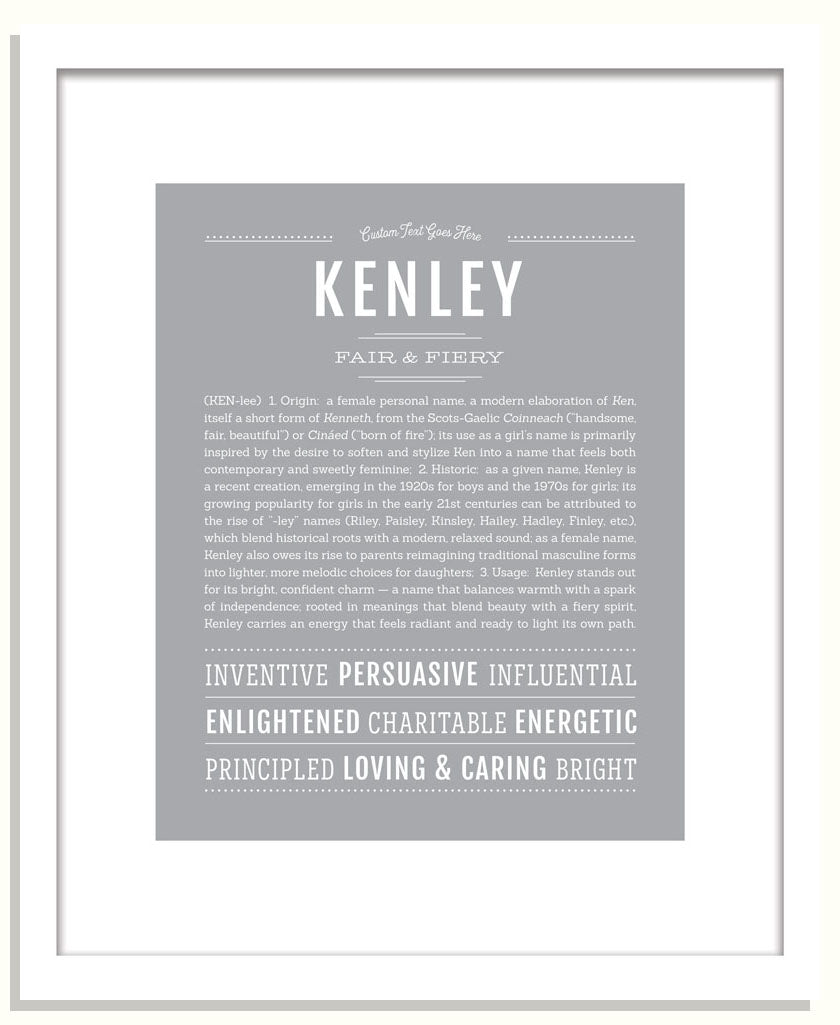 Kenley | Name Art Print