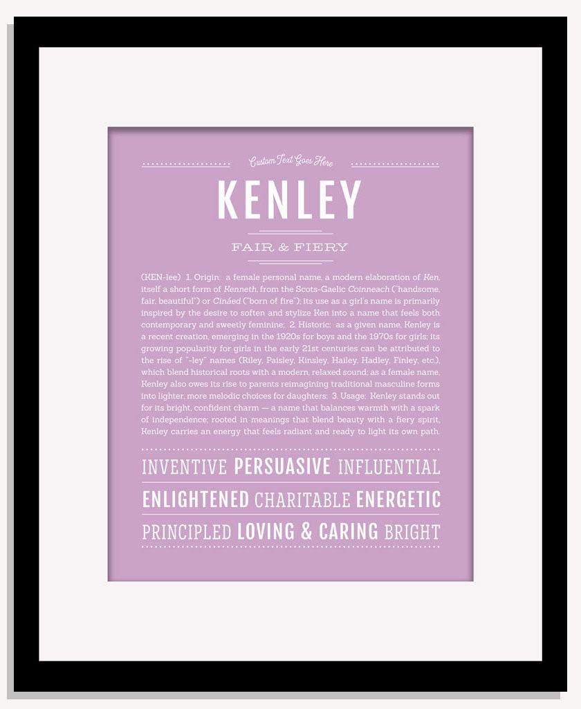 Kenley | Name Art Print