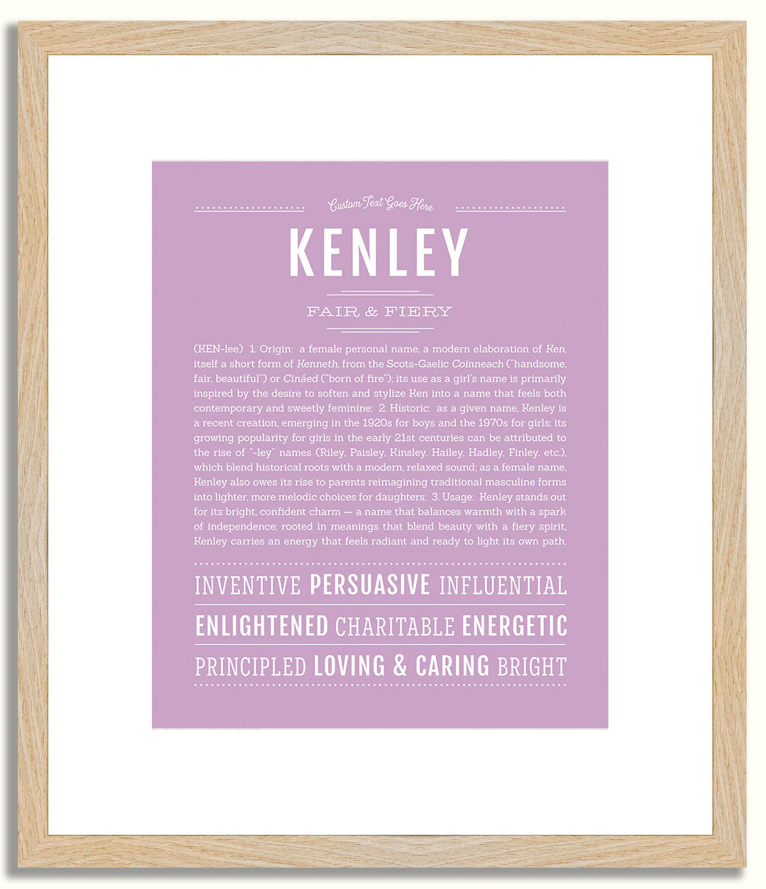 Kenley | Name Art Print