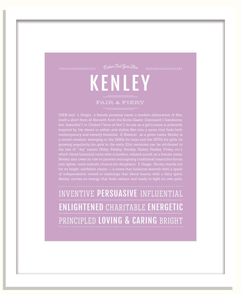 Kenley | Name Art Print