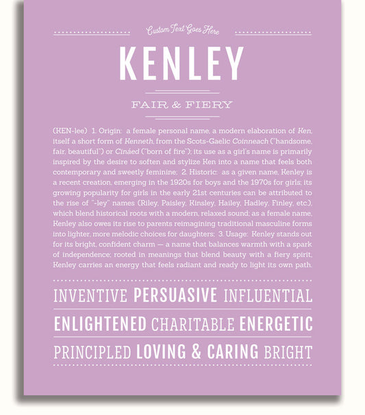 Frame Options | Lilac | White Frame, Matted