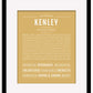 Kenley | Name Art Print